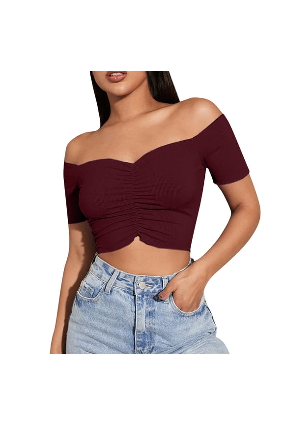 Womens Off Shoulder Tank Top Slim Fit Sleeveless Summer Cami T-Shirt Basic Layering Shell Top Soft Wear XS