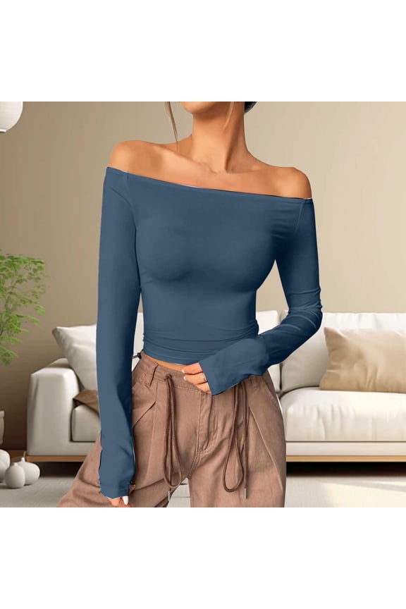 Cold Shoulder Boat Neck T-Shirts, Shirt, Shirt (Big & Tall)