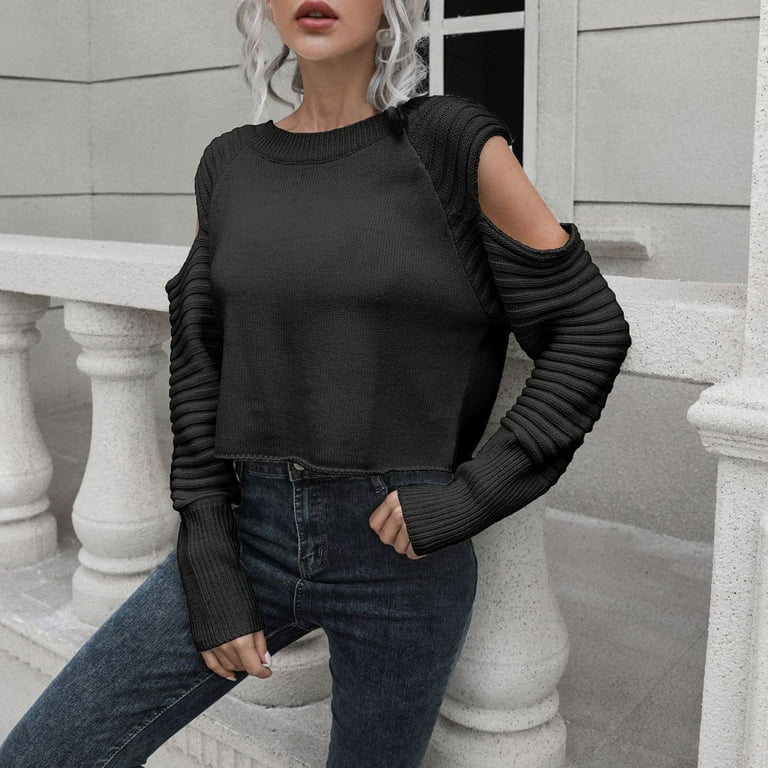 Off the shoulder lightweight sweater discount