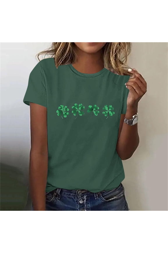 Womens Oh for Lucks Sake T Shirt Funny Shamrock Clover Cool Saint Patricks Day