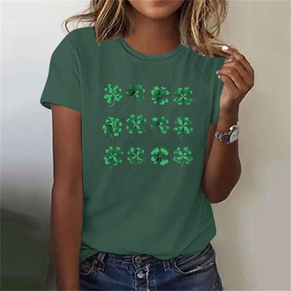 Womens Oh for Lucks Sake T Shirt Funny Shamrock Clover Cool Saint Patricks Day