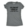 thumbnail image 1 of Womens Oldest Child I Make The Rules T Shirt Funny Sarcastic Sibling Novelty Tee for Ladies Womens Graphic Tees, 1 of 9