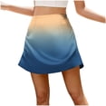 thumbnail image 1 of Womens Ombre Satin Mini Skirt Plus Size High Waisted Side Zipper A Line Flowy Short Skirts for Summer Going Out Party, 1 of 6