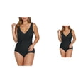 thumbnail image 1 of Womens One Piece Swimsuit 2025 - Ruched Halter Bathing Suit with Tummy Control & Push Up Support, 1 of 5
