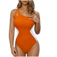 thumbnail image 1 of Womens One Piece Swimsuit Double Straps Full Coverage Swimwear Tummy Control Swim Suit, 1 of 5