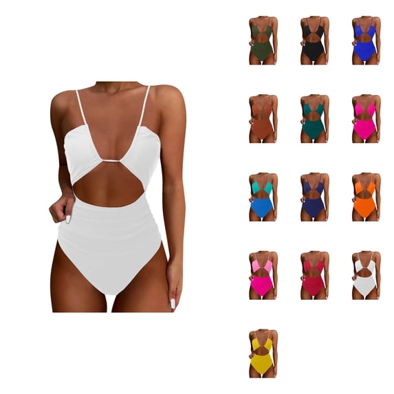 Womens One Piece Swimsuit - Tummy Control, Sexy & Flattering High Cut Cheeky Bathing Suit