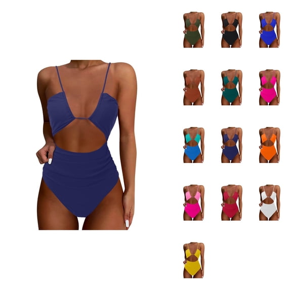 Womens One Piece Swimsuit - Tummy Control, Sexy & Flattering High Cut Cheeky Bathing Suit
