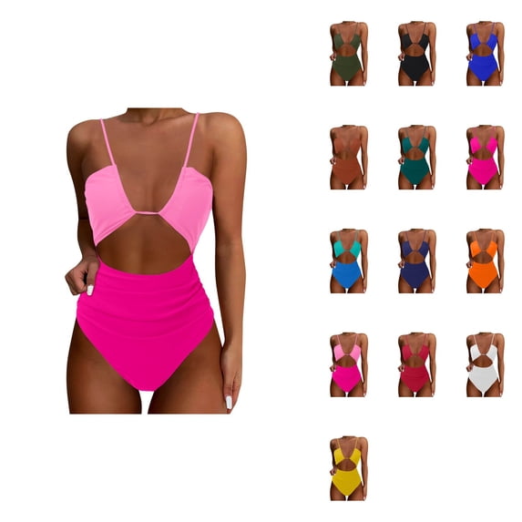 Womens One Piece Swimsuit - Tummy Control, Sexy & Flattering High Cut Cheeky Bathing Suit