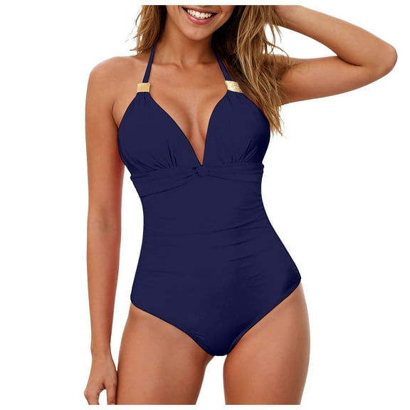 Womens One Piece Swimsuit Tummy Control - Bathing Suit V Wired Full Coverage 2025 Swimwear
