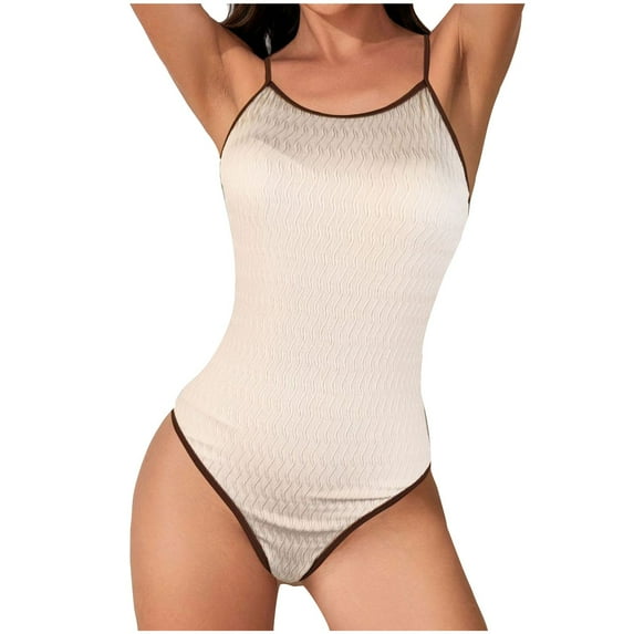 Womens One Piece Swimsuits Tummy Control Slimming Bathing Suits Teens Basic Athletic Training Swimwear