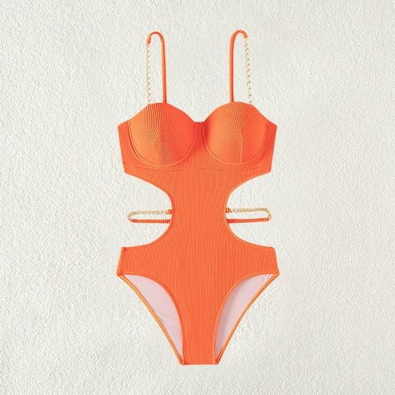 Womens One Pieces Swimsuits,Summer Casual One Piece Swimsuits for Women Tummy Control,One Piece Swimsuits for Women,Comfortable Solid Color Bikini Women's Sexy Plain Color Swimsuit Bikinis Sets