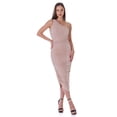 thumbnail image 1 of Womens One Shoulder Ruched Bodycon Dress, 1 of 11