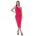 thumbnail image 1 of Womens One Shoulder Ruched Bodycon Dress, 1 of 10