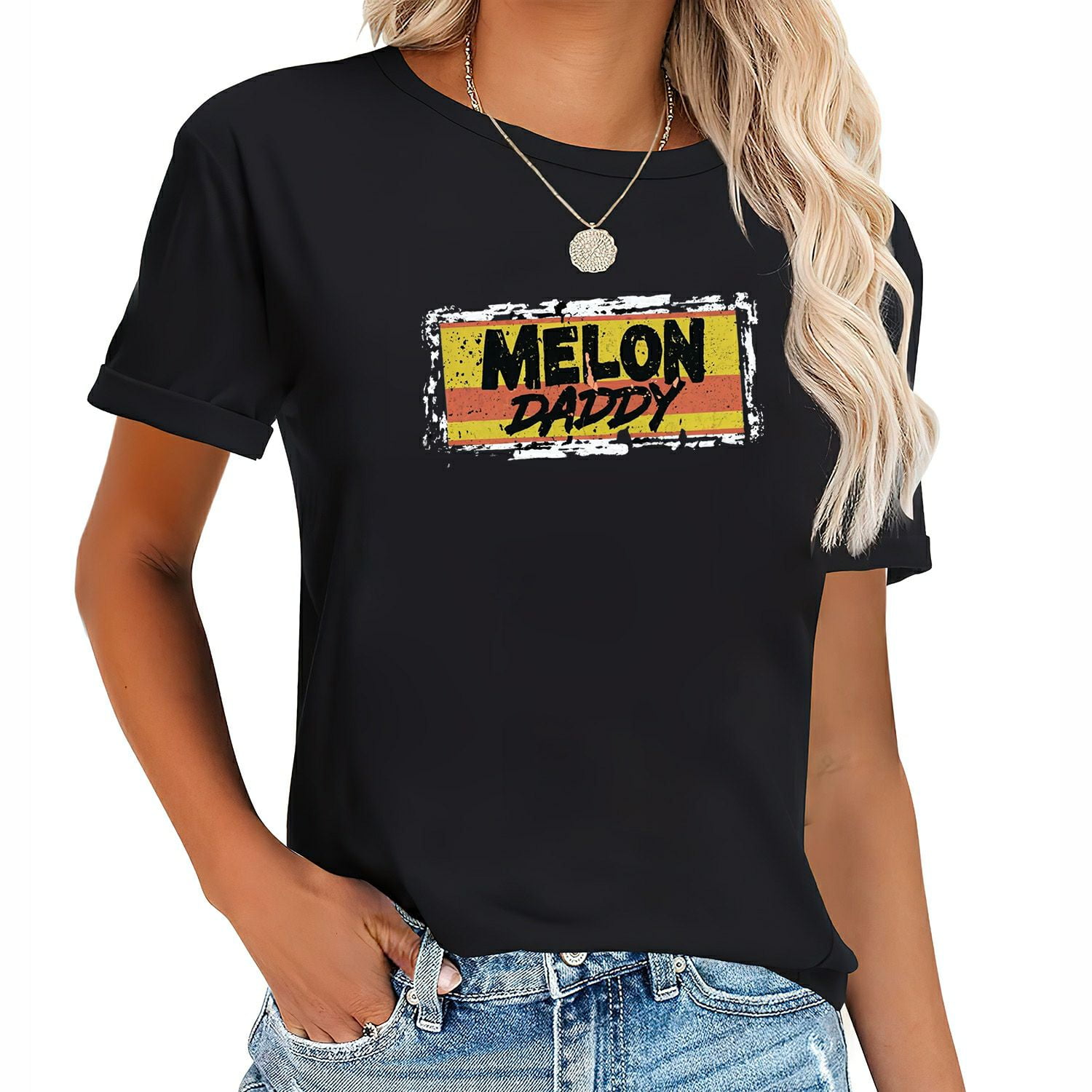 Womens One in a Melon Daddy Watermelon Summer Family Matching Crew Neck ...