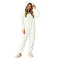 thumbnail image 1 of Womens Onesie Pajamas,Winter Warm Hooded Jumpsuit Loungewear Zip Up Sleepwear Plus Size, 1 of 6