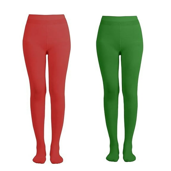 Womens Opaque Tights,Soft Solid Color Footed Pantyhose,High Waist Leggings