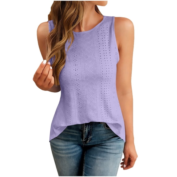 Womens Open Back Workout Shirts Yoga Tank Tops Backless Athletic Clothes with Hollow Purple