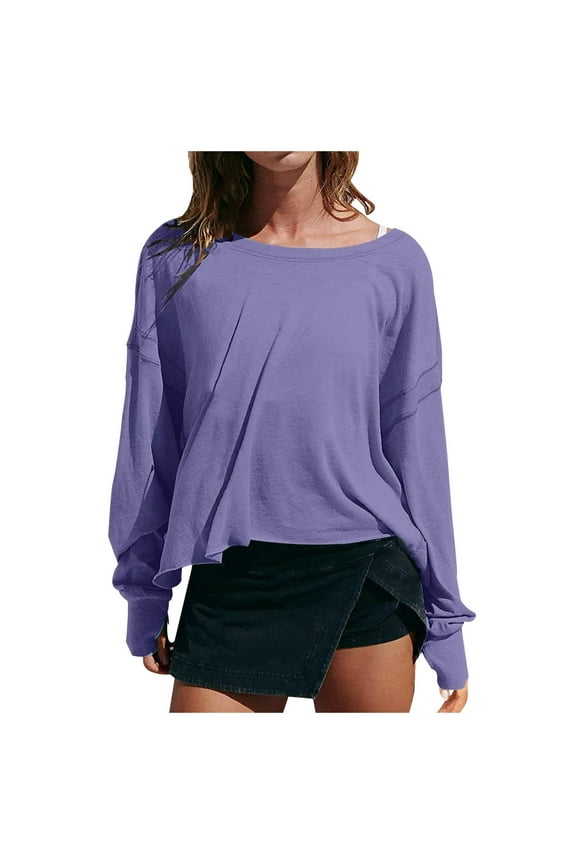 Womens Open Back Workout Top Oversized Workout T Shirts Backless Athletic for Gym