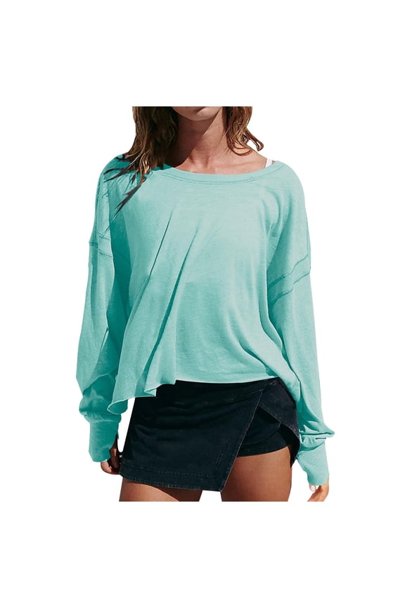 Womens Open Back Workout Top Oversized Workout T Shirts Backless Athletic for Gym