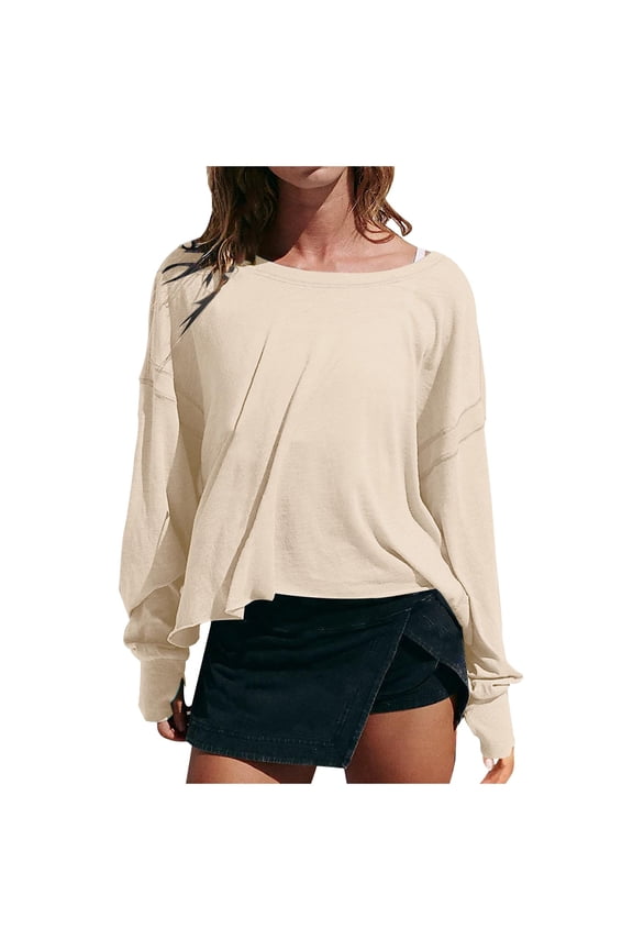 Womens Open Back Workout Top Oversized Workout T Shirts Backless Athletic for Gym