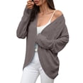 thumbnail image 1 of Womens Open Front Cardigan, Comdrip Women's Lightweight Cardigan Sweaters Open Front Long Sleeve Casual Loose Thin Cardigans with Pockets 2025 Lightweight Sweater Cardigan Coffee L, 1 of 4