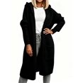 thumbnail image 1 of Long Sleeved Fall Winter Women Casual Hooded Knit Coat Loose Long Cardigan with Pocket, 1 of 6