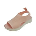 thumbnail image 1 of Womens Open Toe Ankle Strap Platform Wedge Sandals Casual Comfortable Summer Dressy Shoes, 1 of 6