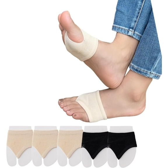 Womens Open Toe Half Socks Peep Toe Topper Sock for Sandal Mule Flip Flop Clogs Forefoot Liner Socks 5-9