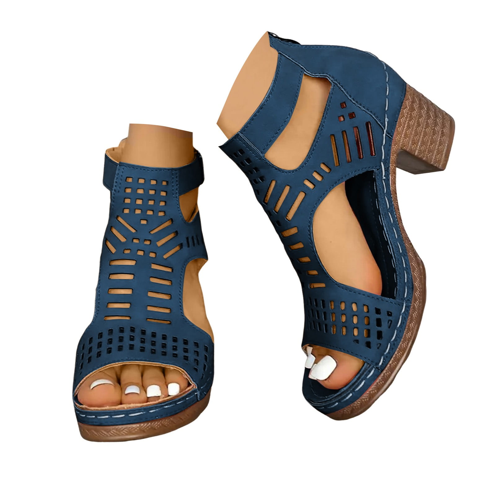 Open Toe Mid Heel Sandals main image 0