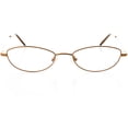 thumbnail image 1 of Womens Optical Eyewear - Oval Shape, Metal Full Rim, Shiny Copper, 1 of 4