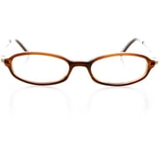 Womens Optical Eyewear - Oval Shape, Plastic Full Rim, Hazel