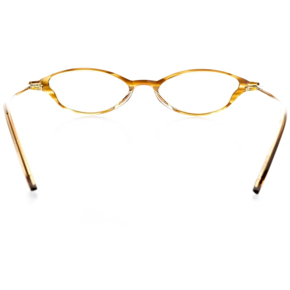 Womens Optical Eyewear - Oval Shape, Plastic Full Rim, Hazel