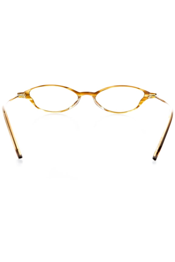 Womens Optical Eyewear - Oval Shape, Plastic Full Rim, Hazel