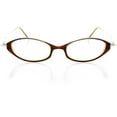 thumbnail image 1 of Womens Optical Eyewear - Oval Shape, Plastic Full Rim, Sky Amber, 1 of 4
