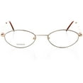 thumbnail image 1 of Womens Optical Eyewear - Oval Shape, Titanium Full Rim, Shiny Gold Harvest, 1 of 4