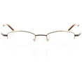 thumbnail image 1 of Womens Optical Eyewear - Rectangle Shape, Metal Half Rim, Copper Gunmetal, 1 of 4