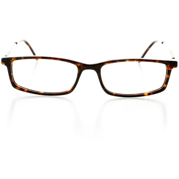 Womens Optical Eyewear - Rectangle Shape, Plastic Full Rim, Tokyo Tortoise