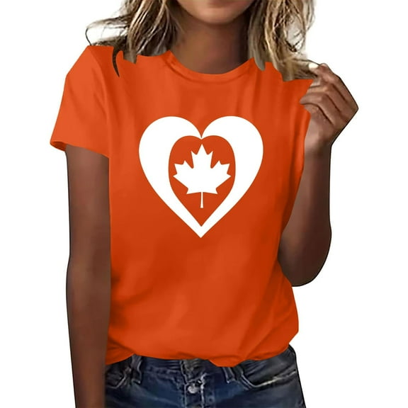 Womens Orange Festival T Shirt Casual Short Sleeve Crewneck Tops Cute Print Tee Top Thin Fashion Clothes