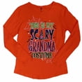 thumbnail image 1 of Womens Orange This is My Scary Grandma Costume Shirt Long Sleeve Halloween Tee Large, 1 of 1