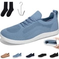 thumbnail image 1 of Womens Orthopedic Shoes Arch Support Golf Shoes Breathable Non Slip Slip on Business Casual Shoes Knitted Mesh Stretch Comfort 2026 Orthopedic Shoes, 1 of 5