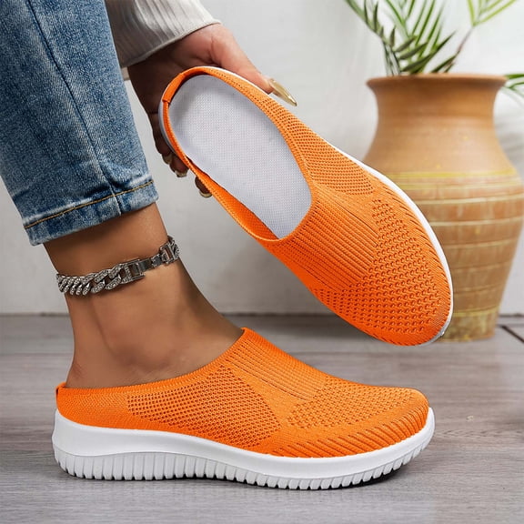 Womens Orthopedic Shoes Arch Support Nurse Shoes Wide Width Slip on Non Slip Business Casual Shoes Mesh Stretch Soft 2026 Orthopedic Shoes