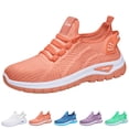 thumbnail image 1 of Womens Orthopedic Shoes Arch Support Slip on Non Slip Sneakers Breathable Mesh Stretch House Shoes Comfortable 2026 Travel Gym Tennis Running Shoe,Saffron,42, 1 of 6