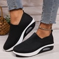 thumbnail image 1 of Womens Orthopedic Shoes Arch Support Work Shoes Lightweight Non Slip Slip on Hiking Shoes Knitted Mesh Stretch Comfortable 2026 New Foam Shoes, 1 of 5