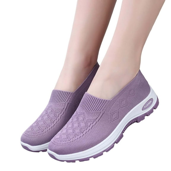 Womens Orthopedic Slip on Walking Shoes Comfort Anti Skid Nursing Work Sneakers with Arch Support