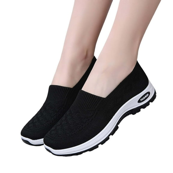 Womens Orthopedic Slip on Walking Shoes Comfort Anti Skid Nursing Work Sneakers with Arch Support