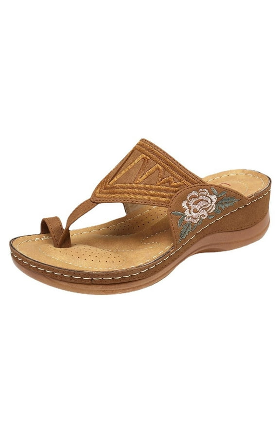 Womens Orthotic Slide Sandals,Slip On Flip Flops Ring Toe Summer Open Toe Gladiator Flat Sandals with Arch Support Comfy Sandals for Women