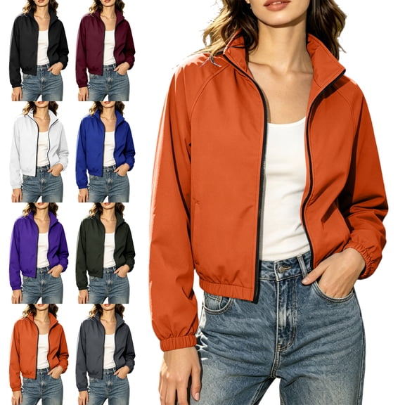 Womens Outdoor Hiking Windbreaker Water Resistant Windproof Running Camping Rain Jacket