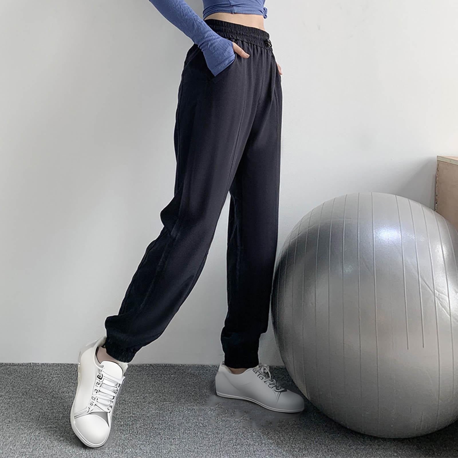 Womens Leisure Pants Lightweight Breathable Comfort High Waist Fit For Women On The Go