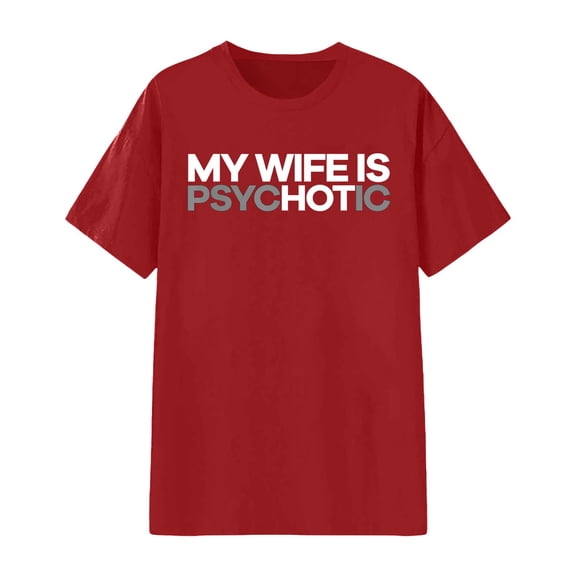 Womens Outfits Graphic Print Short Sleeve Crew Neck Soft Basic Plus Size Womens Clothing,Red,2XL