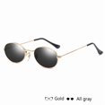 thumbnail image 1 of Womens Oval Sunglasses UV400 Protection Mirror Lens Alloy Frame Stylish Eyewear for Driving Fishing Party Shopping, 1 of 4